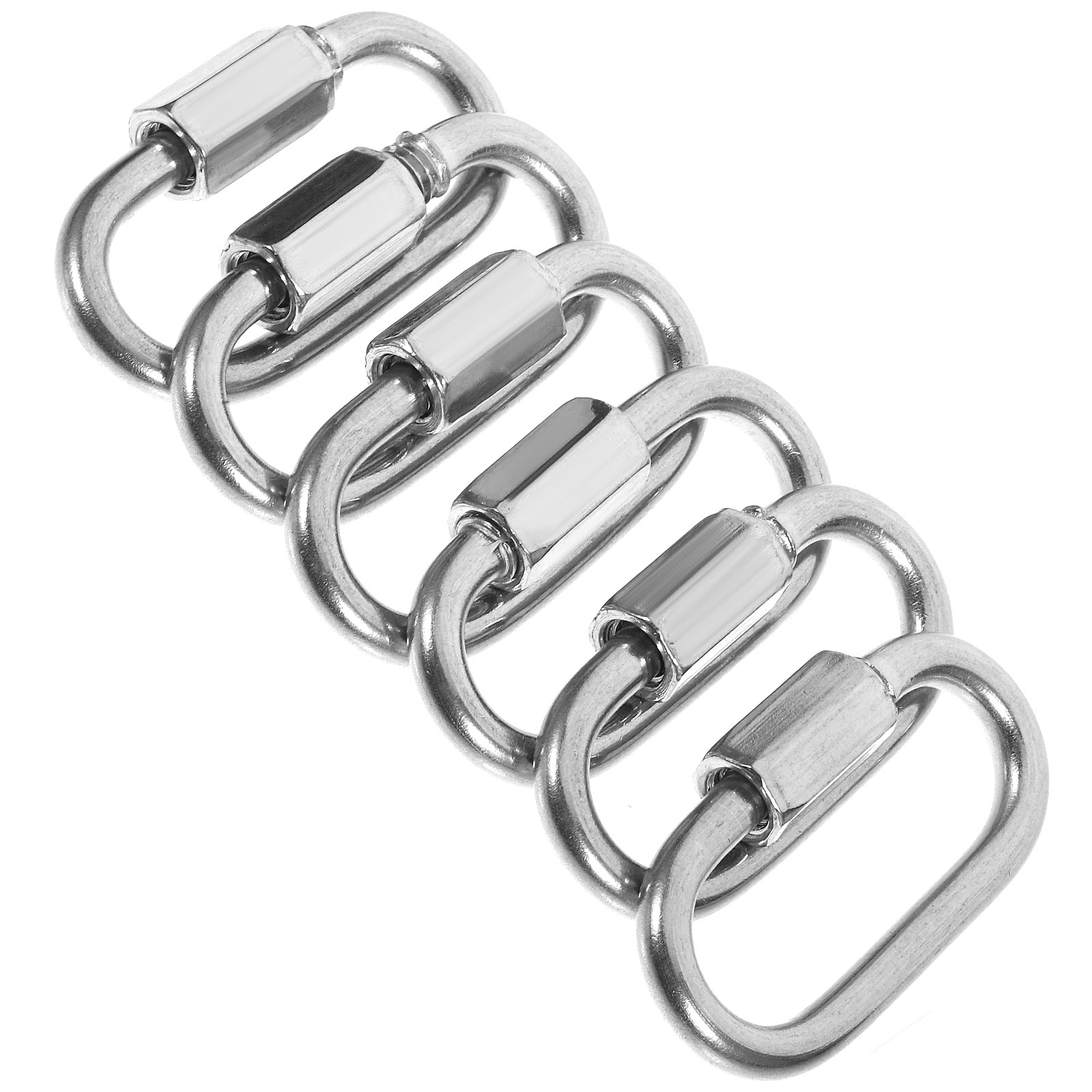 Steel Chain - 6Pcs Stainless Steel Quick Link Chain