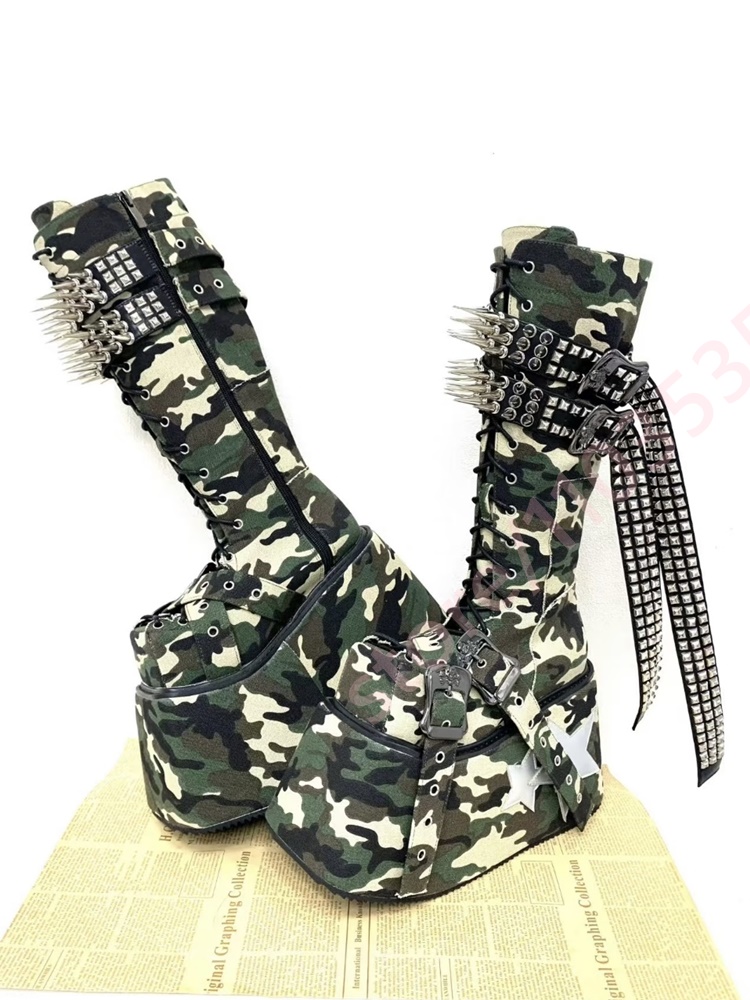 2026 Leopard Knee High Platfor - Motorcycle Chain ulasan dan harga