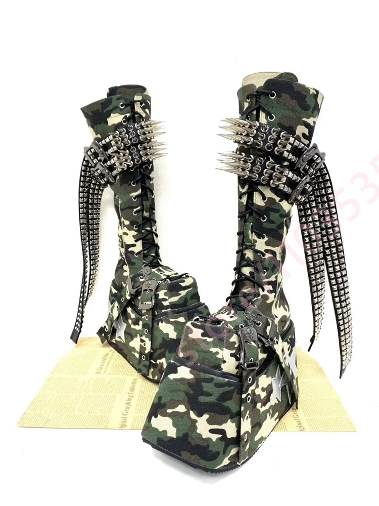 2026 Leopard Knee High Platfor - Motorcycle Chain ulasan dan harga