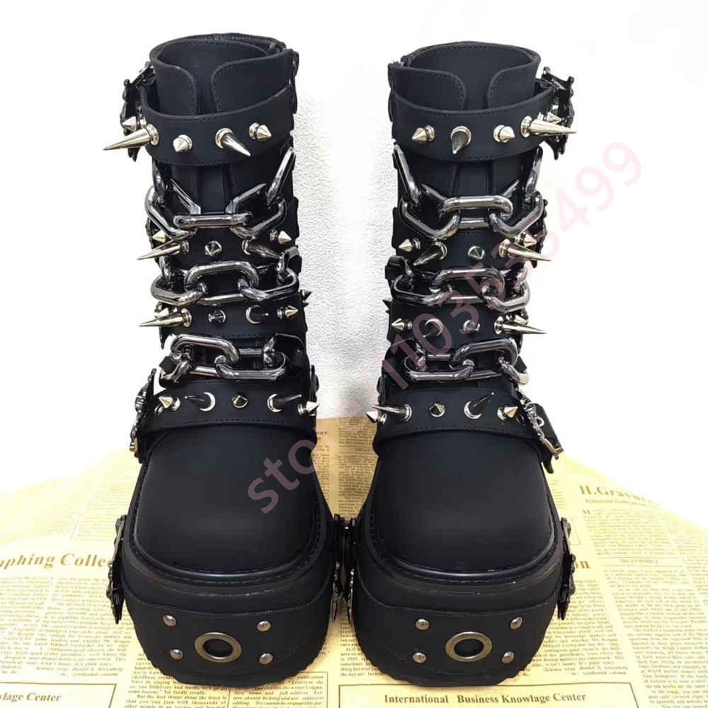 2026 Gothic Black Platform Ank - Motorcycle Chain ulasan dan harga